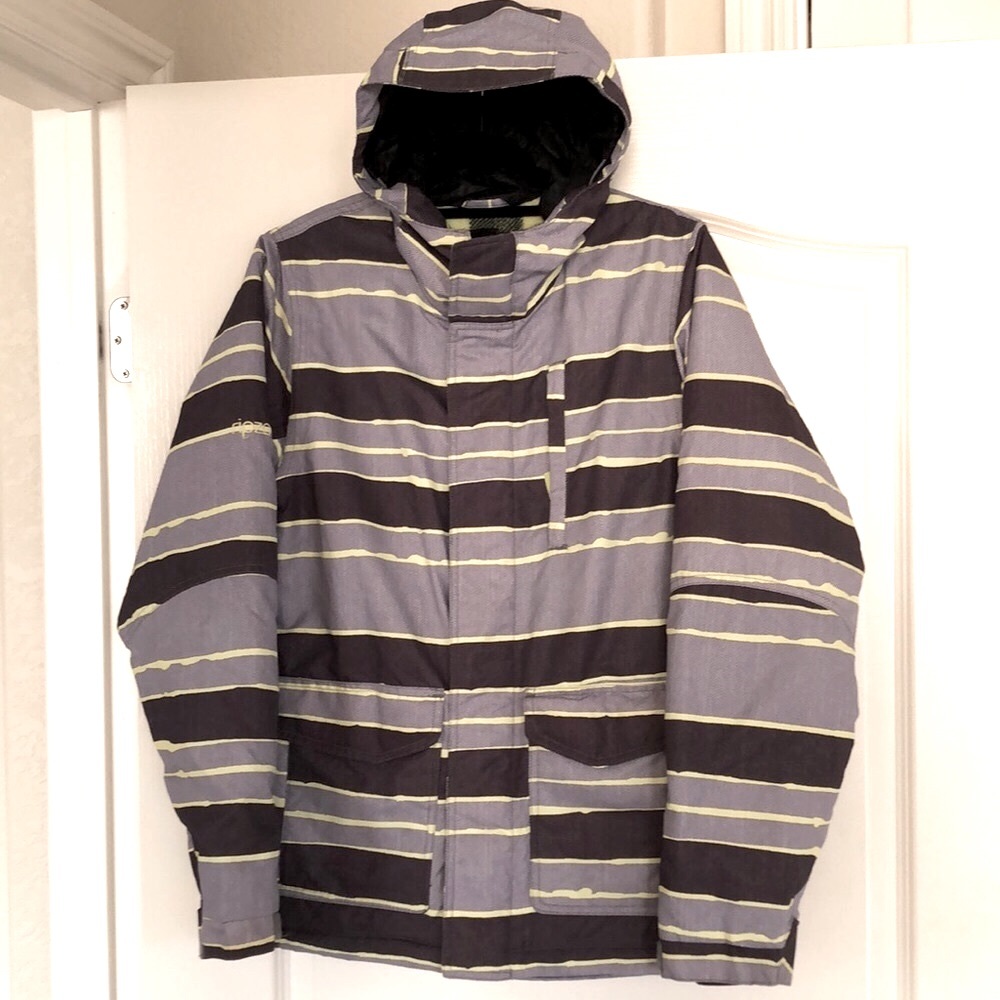 RipZone 5000mm Core Fleece-Lined Snow Jacket Yellow/Gray/Black Sz Mens S